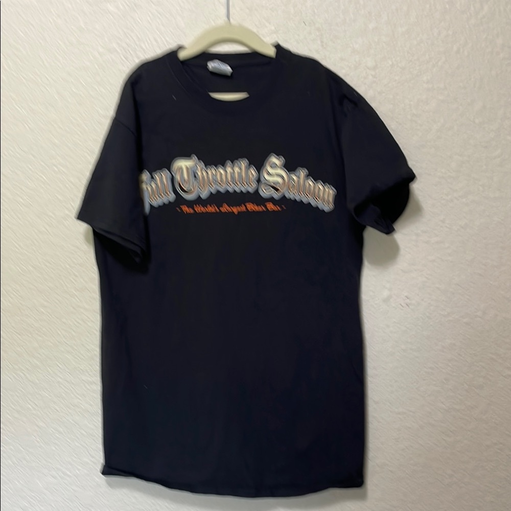 Full Throttle Saloon Women's Black Tee Shirt. Good Condition. Size S.